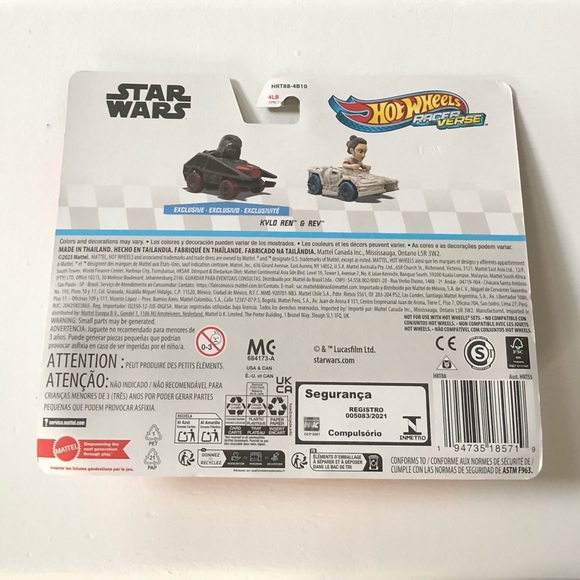 Hot Wheels Racer Verse x Star Wars 2-Pack: Kylo Ren and Rey - BRAND NEW!! - Picture 2 of 5